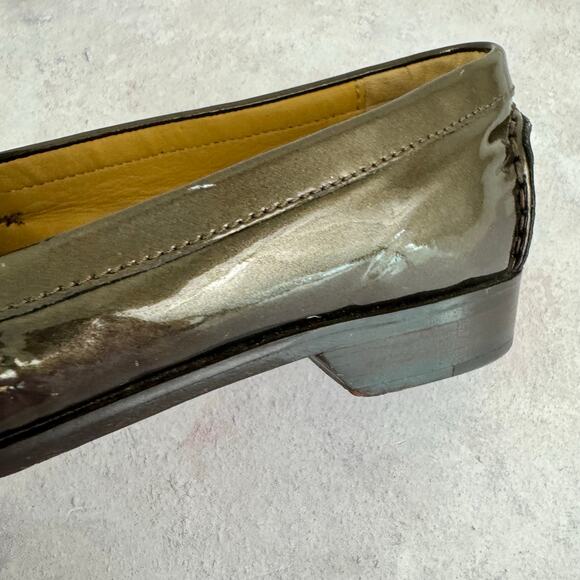 Cole Haan Shoes Womens Size 7 B Tassel Loafers Slip On Brown Shiny D29965 - Picture 8 of 15